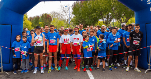 coureurs au départ de la course courstache 2018